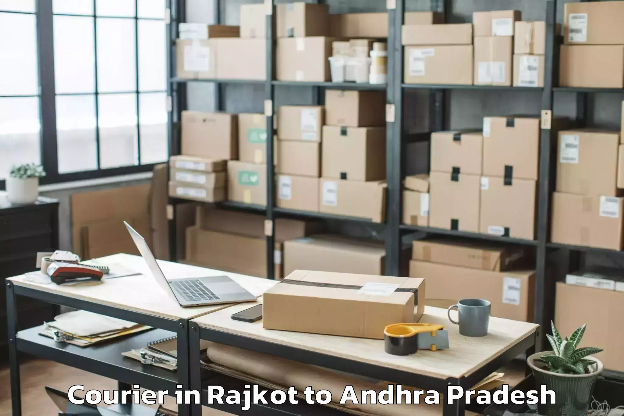 Book Rajkot to Bondapalli Courier Online